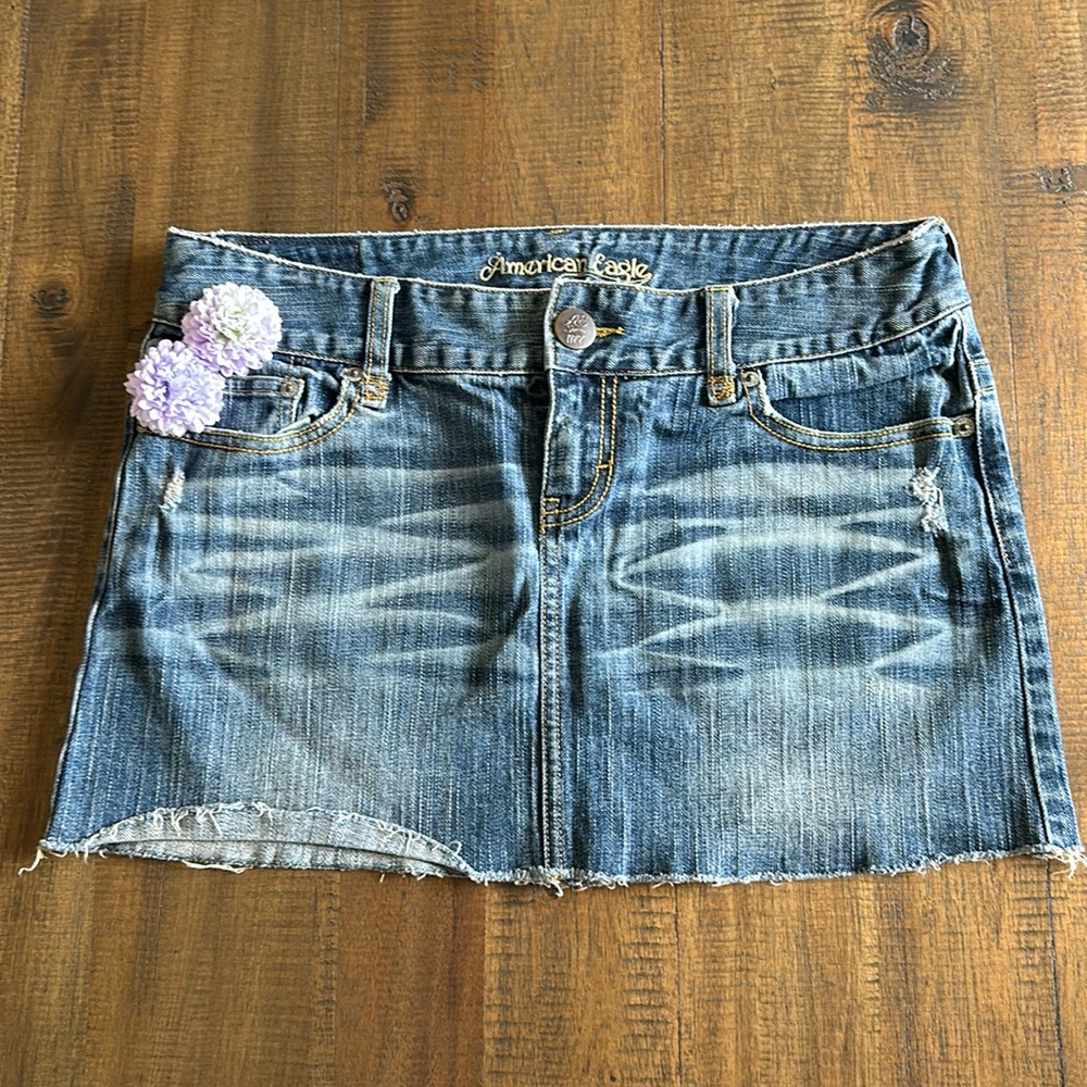 American Eagle Denim Mini Skirt